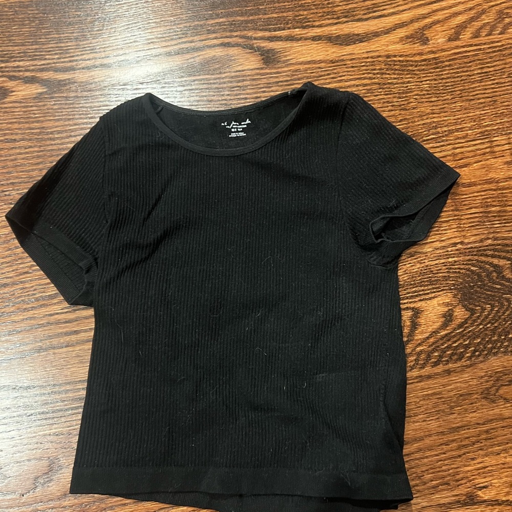 Classic Black Short Sleeve Tee urban outfitters